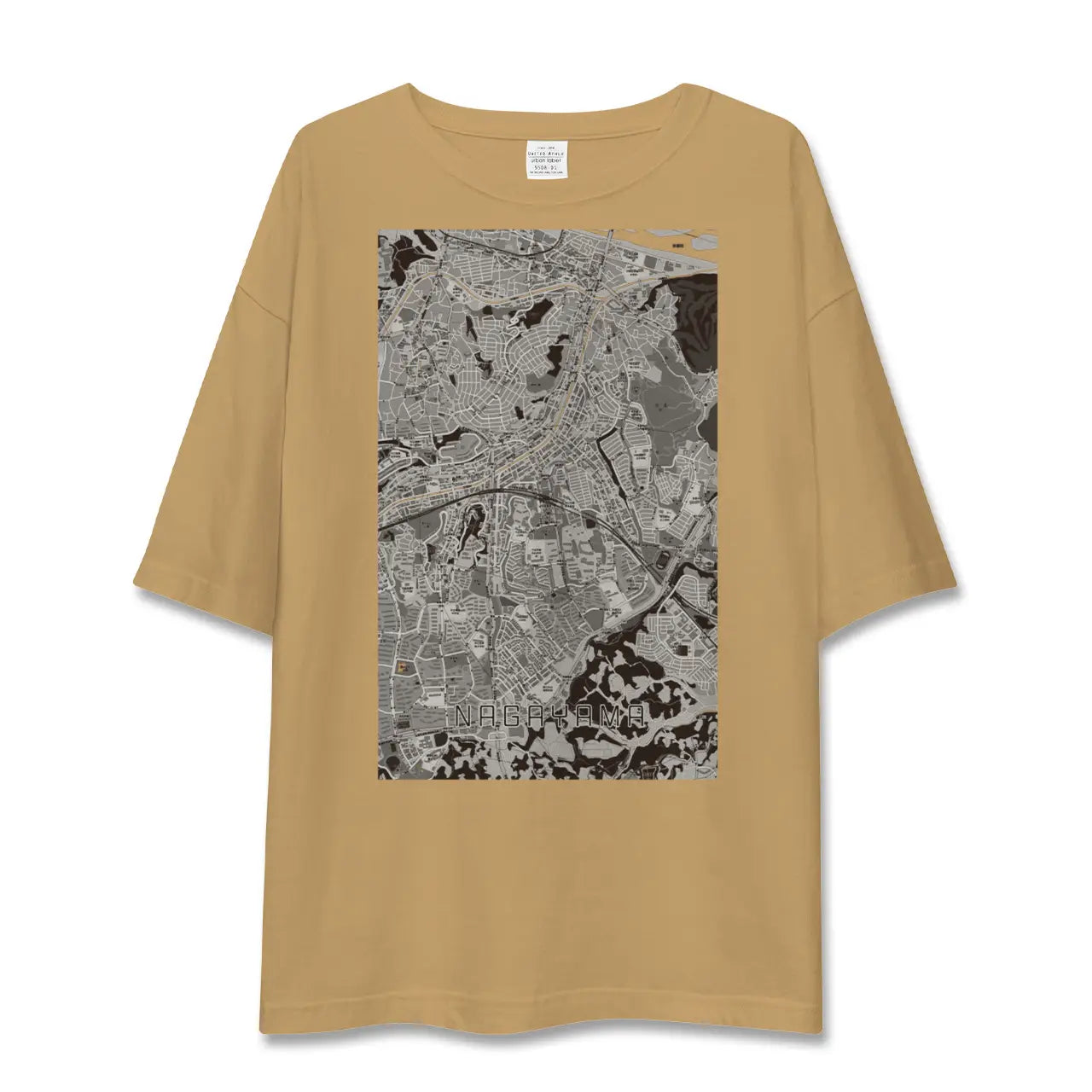 【永山(東京都)】地図柄ビッグシルエットTシャツ