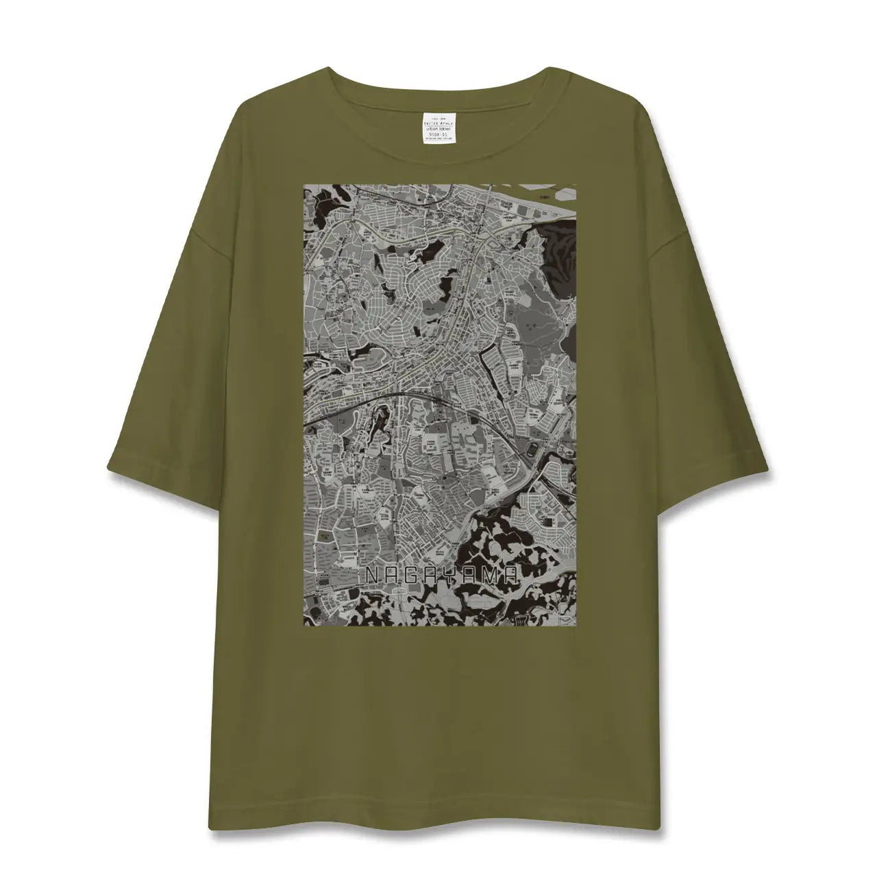 【永山(東京都)】地図柄ビッグシルエットTシャツ