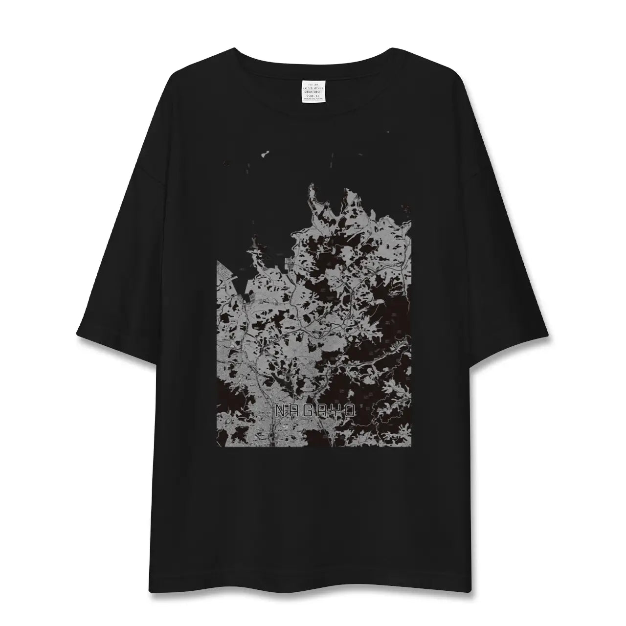 【長与(長崎県)】地図柄ビッグシルエットTシャツ