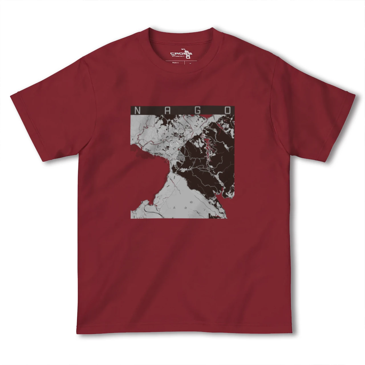 【名護(沖縄県)】地図柄ヘビーウェイトTシャツ