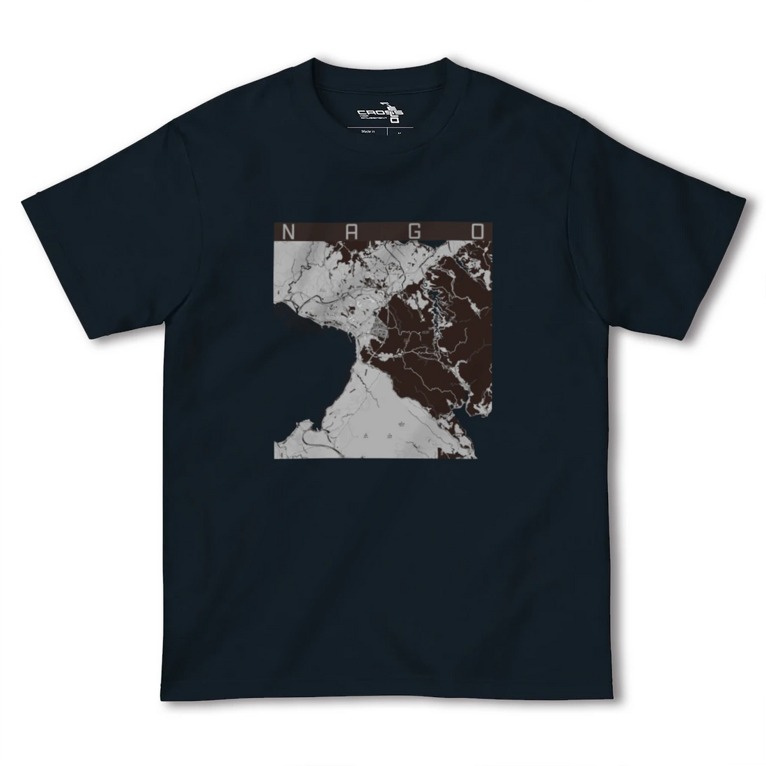 【名護(沖縄県)】地図柄ヘビーウェイトTシャツ