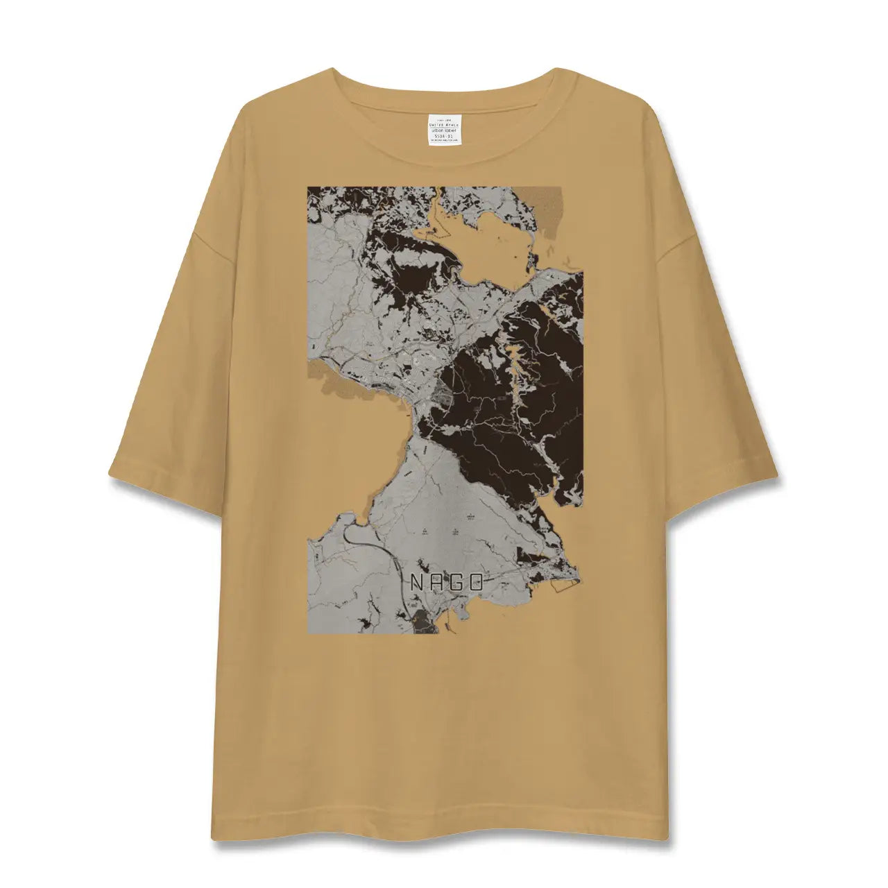 【名護(沖縄県)】地図柄ビッグシルエットTシャツ