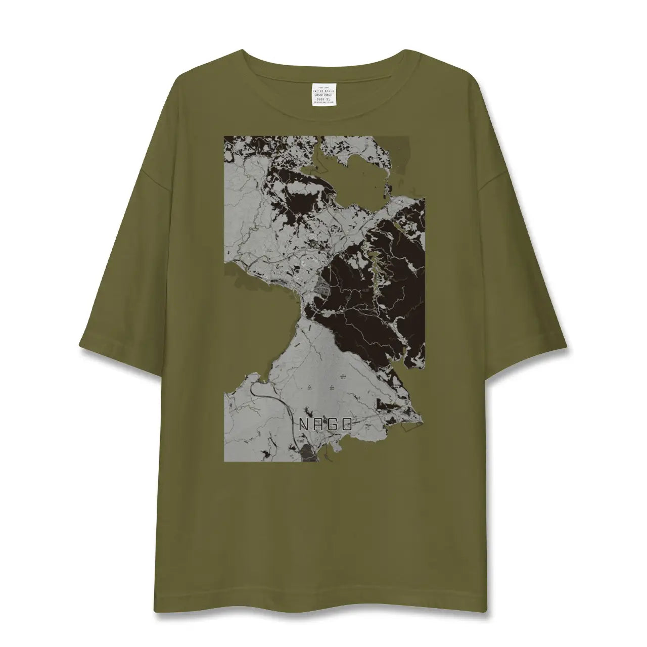 【名護(沖縄県)】地図柄ビッグシルエットTシャツ