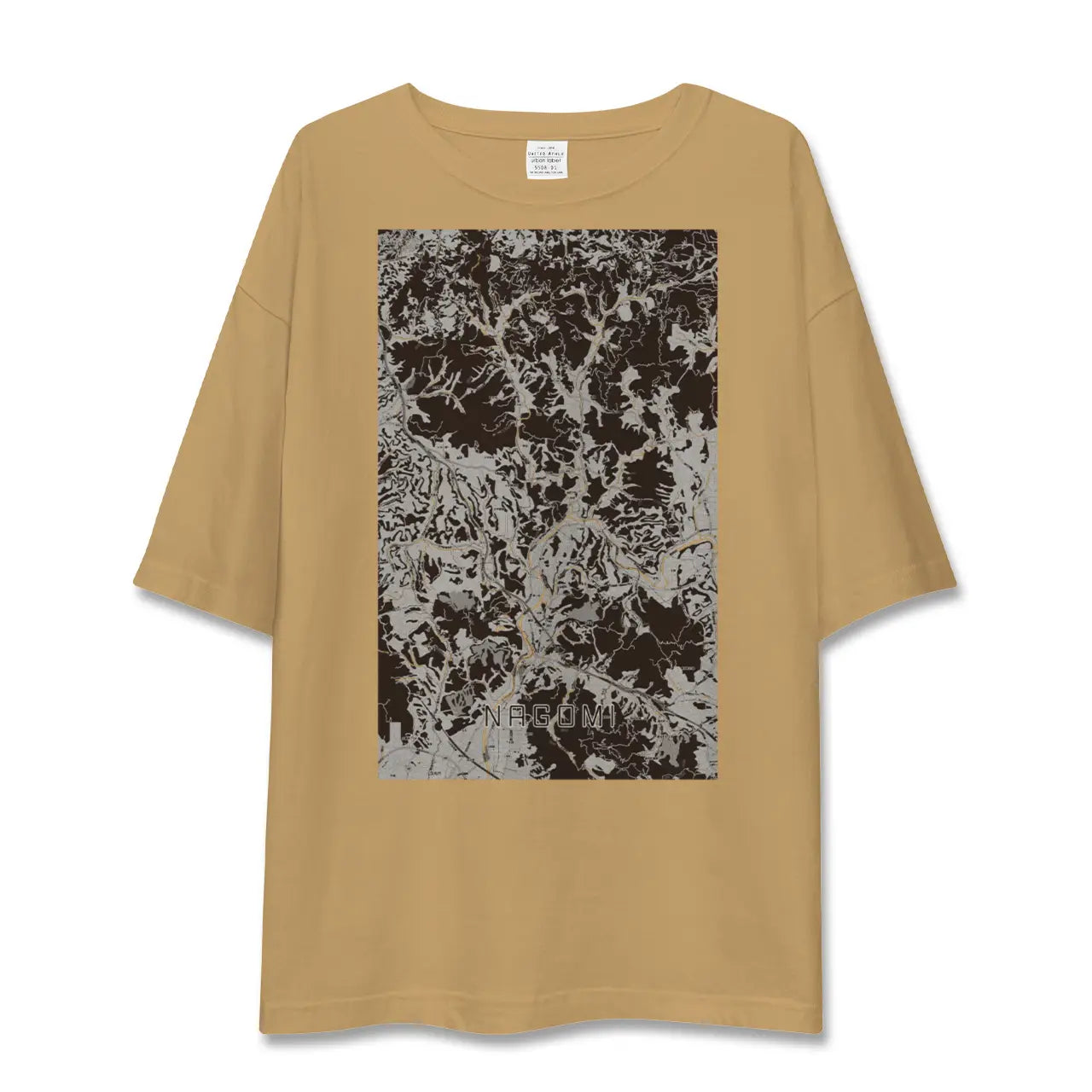 【和水(熊本県)】地図柄ビッグシルエットTシャツ