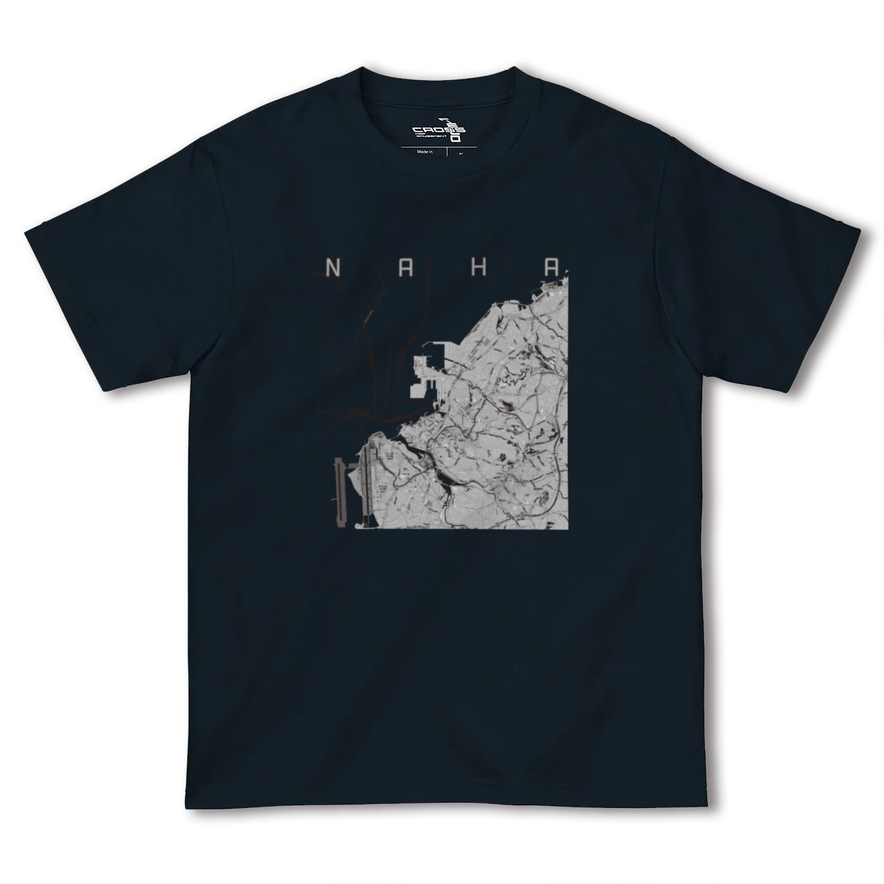 【那覇(沖縄県)】地図柄ヘビーウェイトTシャツ