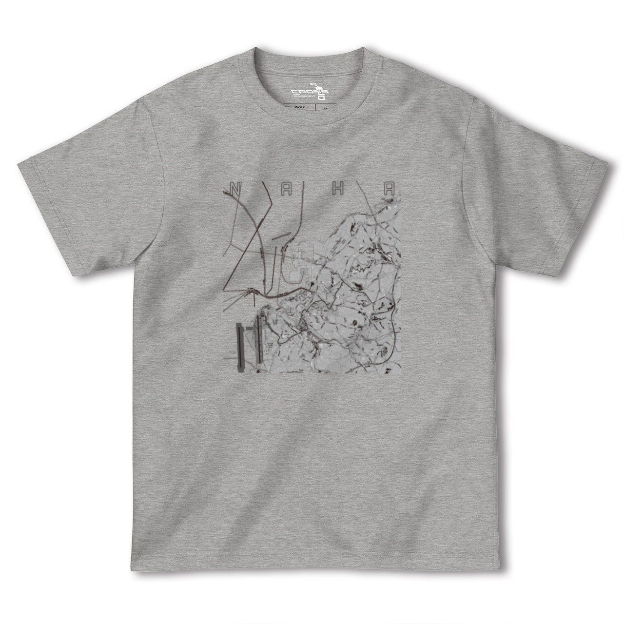 【那覇(沖縄県)】地図柄ヘビーウェイトTシャツ