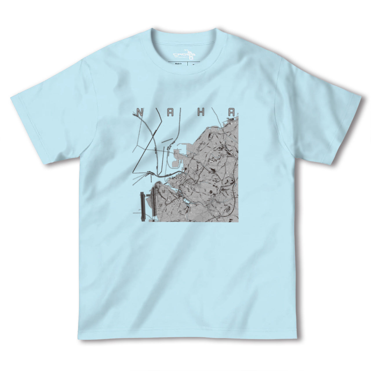 【那覇(沖縄県)】地図柄ヘビーウェイトTシャツ