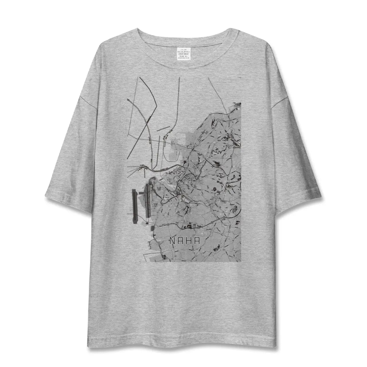 【那覇(沖縄県)】地図柄ビッグシルエットTシャツ