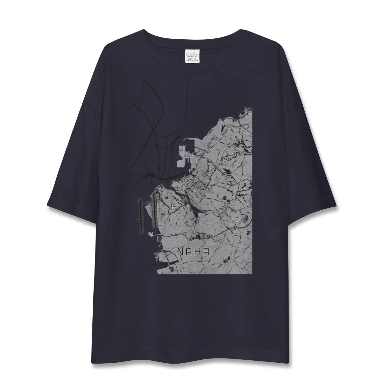 【那覇(沖縄県)】地図柄ビッグシルエットTシャツ