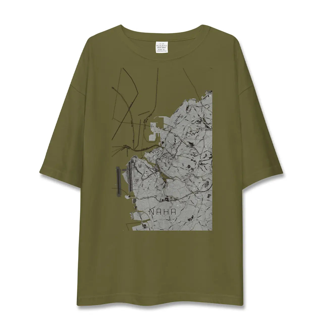 【那覇(沖縄県)】地図柄ビッグシルエットTシャツ