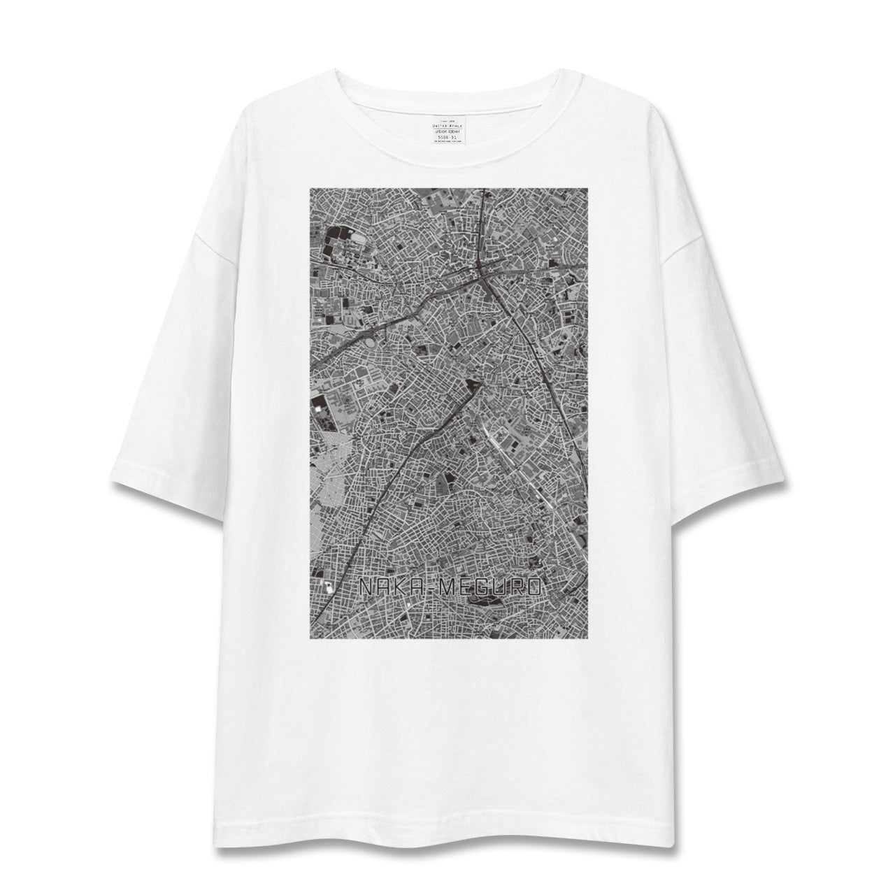 【中目黒(東京都)】地図柄ビッグシルエットTシャツ