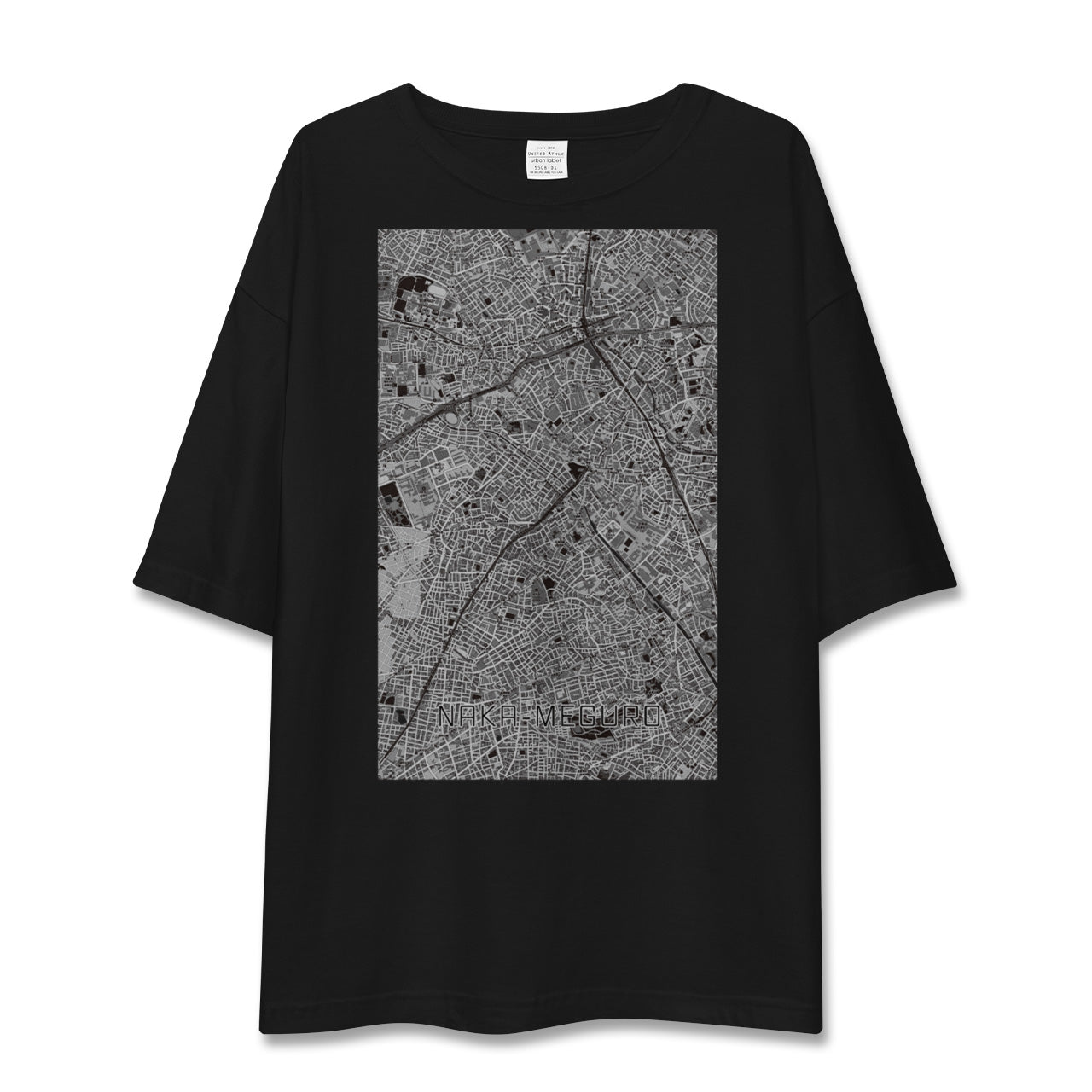 【中目黒(東京都)】地図柄ビッグシルエットTシャツ