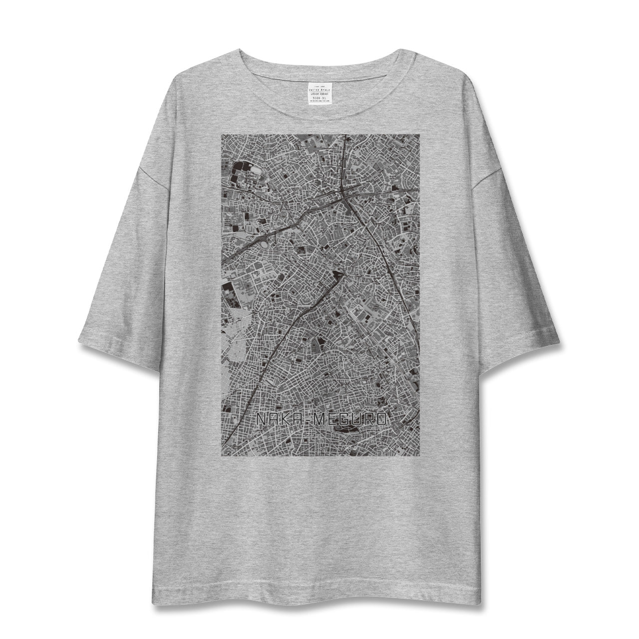 【中目黒(東京都)】地図柄ビッグシルエットTシャツ