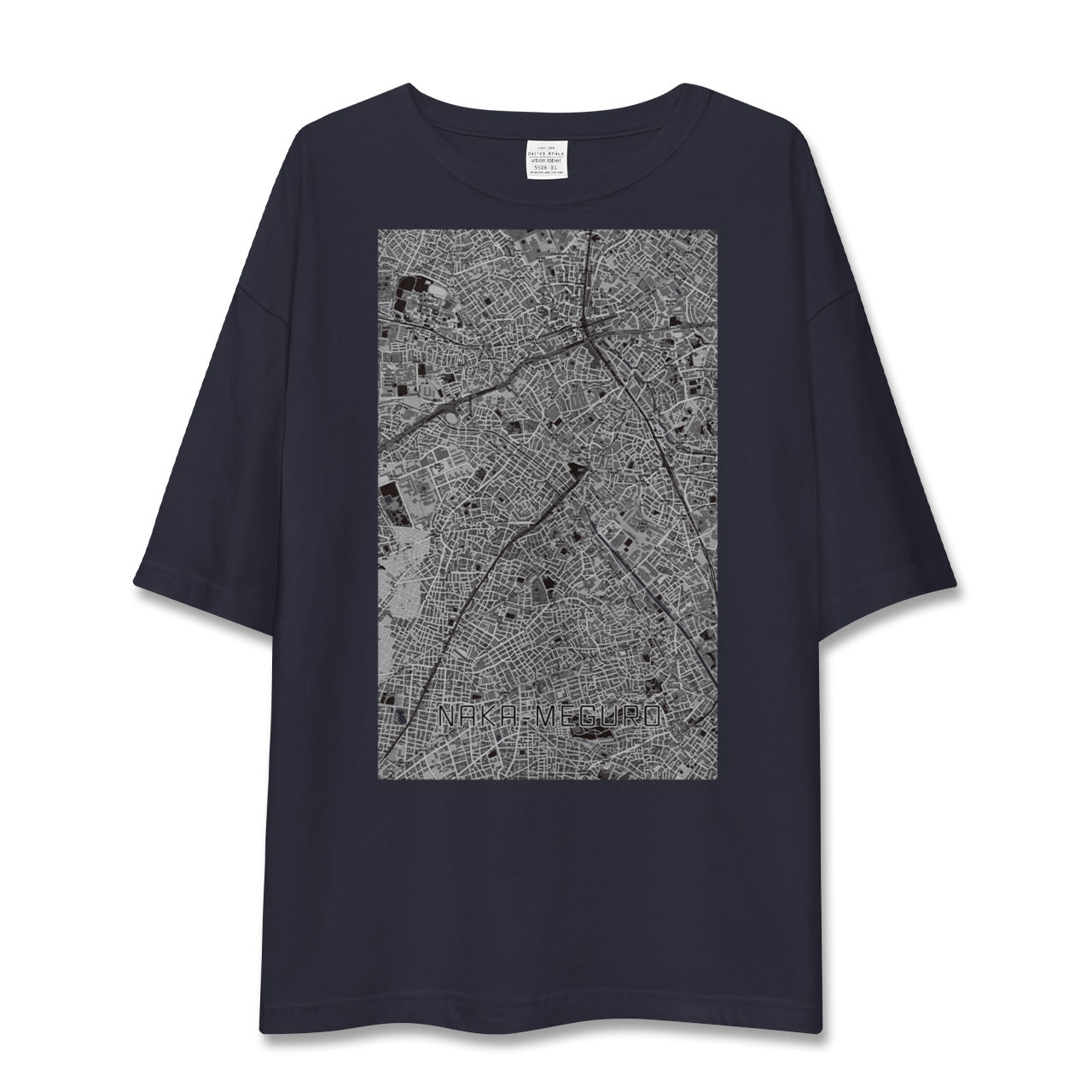 【中目黒(東京都)】地図柄ビッグシルエットTシャツ