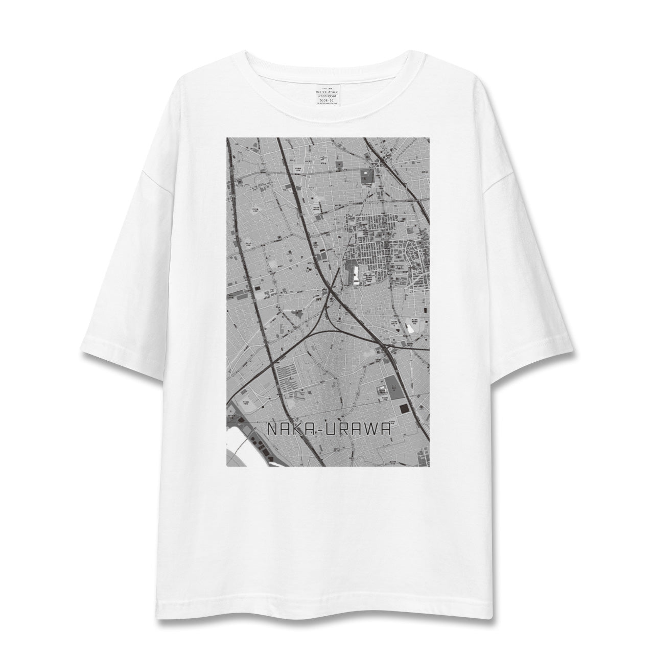 【中浦和(埼玉県)】地図柄ビッグシルエットTシャツ