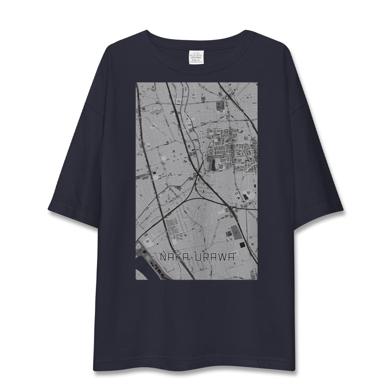 【中浦和(埼玉県)】地図柄ビッグシルエットTシャツ