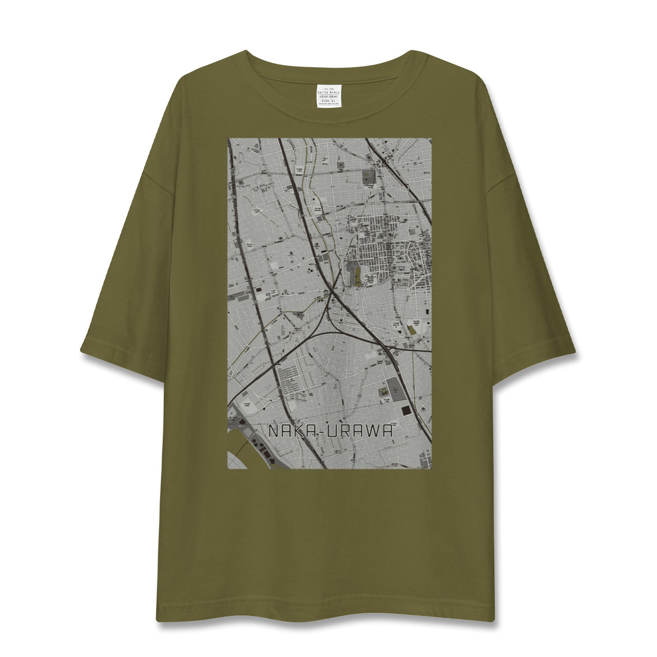 【中浦和(埼玉県)】地図柄ビッグシルエットTシャツ
