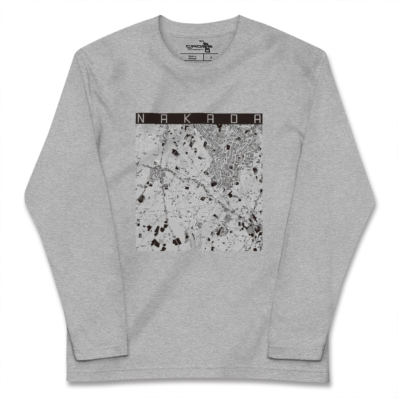 【中田(神奈川県)】地図柄ロングスリーブTシャツ