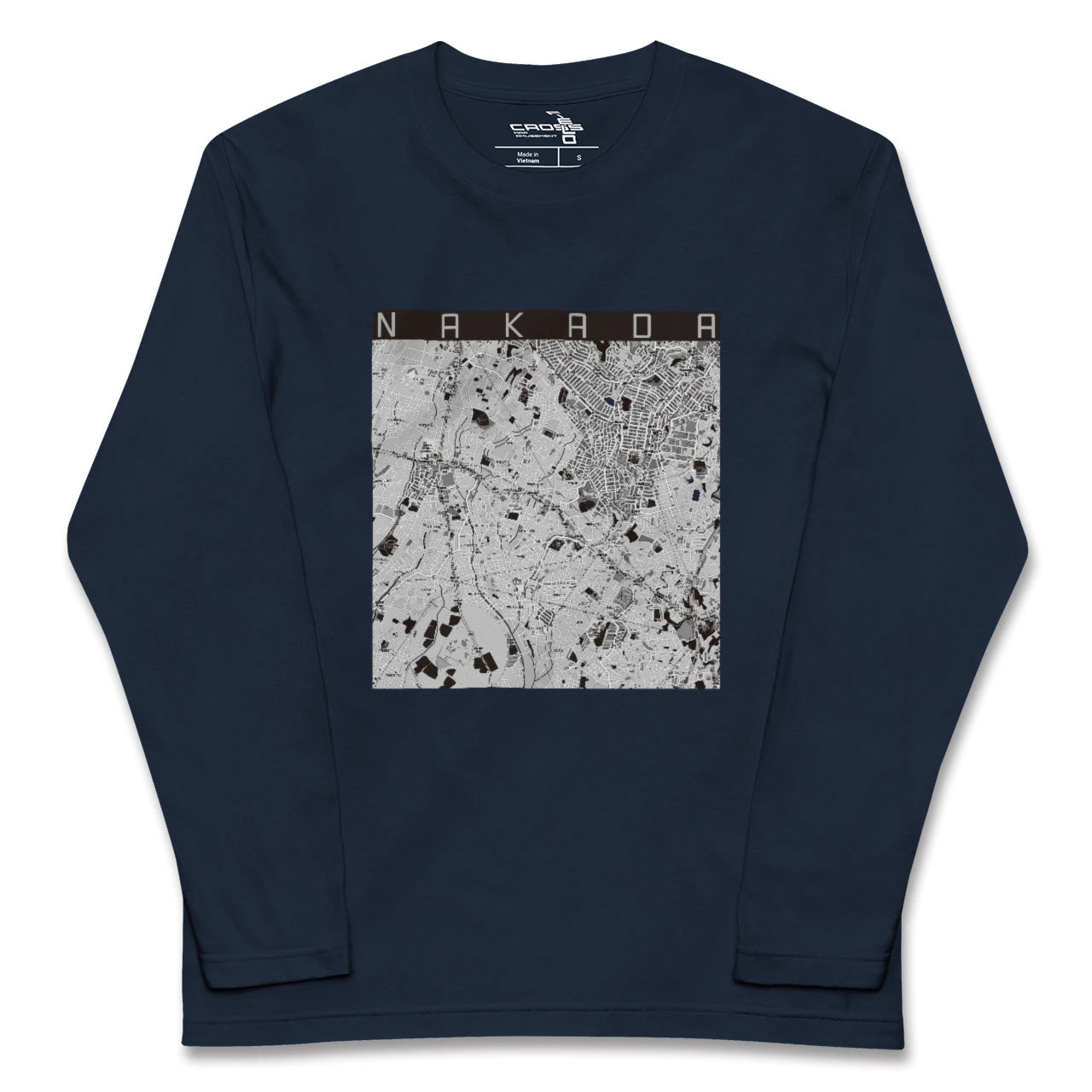 【中田(神奈川県)】地図柄ロングスリーブTシャツ