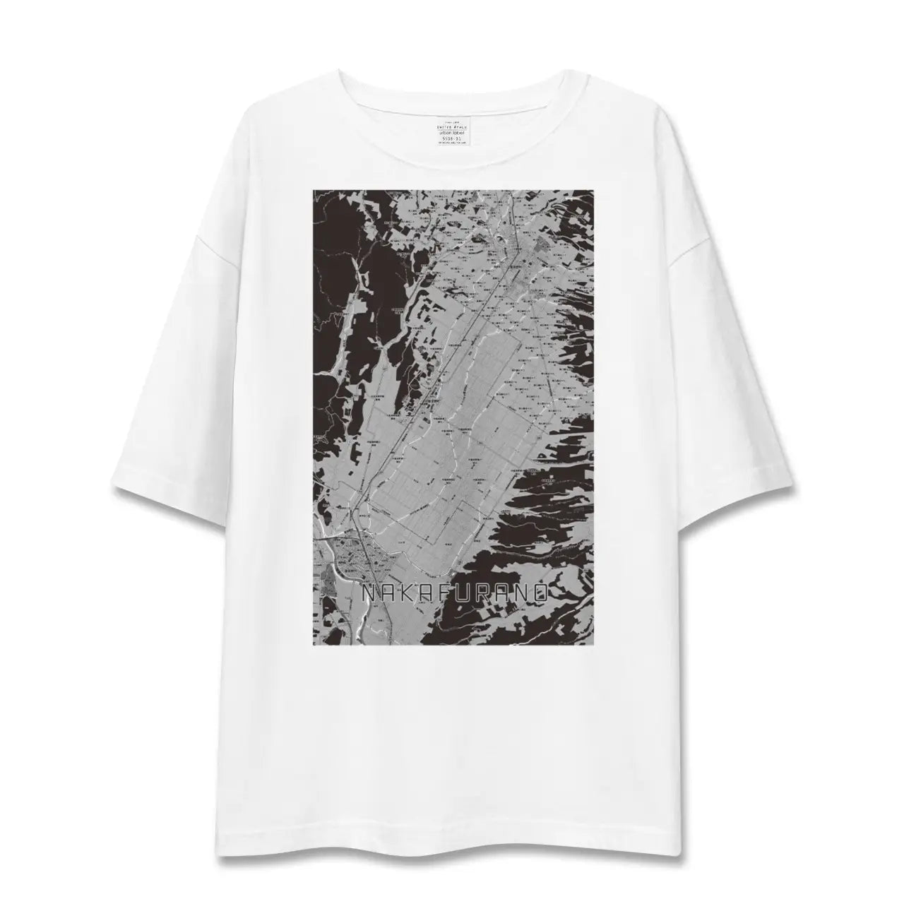 【中富良野(北海道)】地図柄ビッグシルエットTシャツ