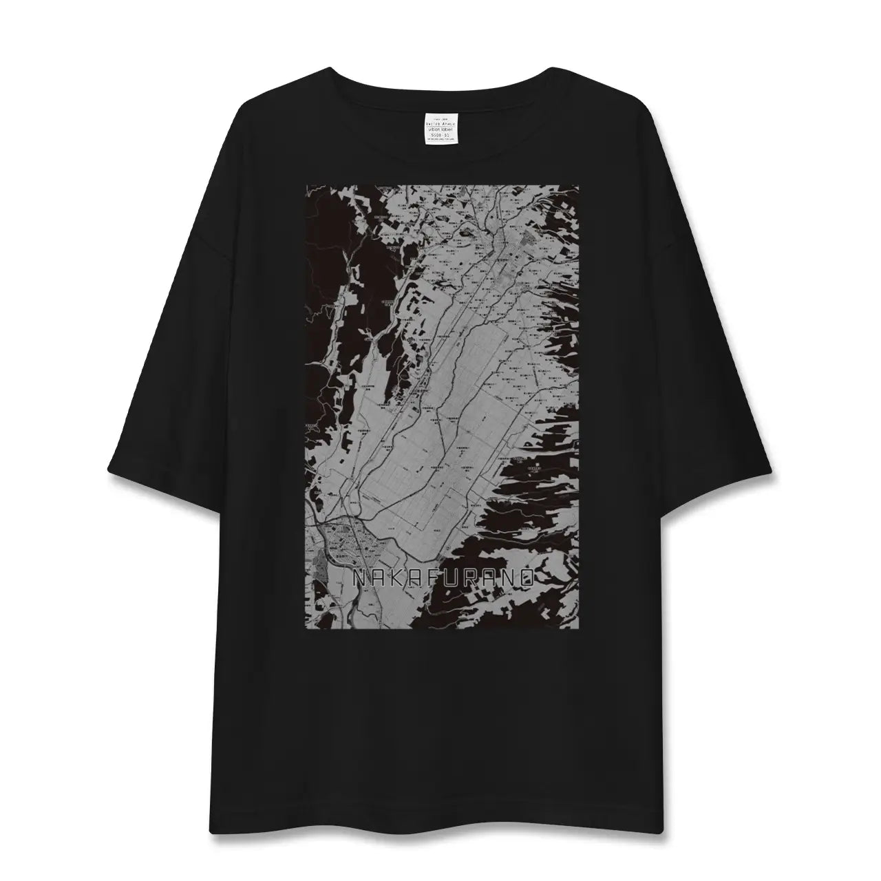 【中富良野(北海道)】地図柄ビッグシルエットTシャツ