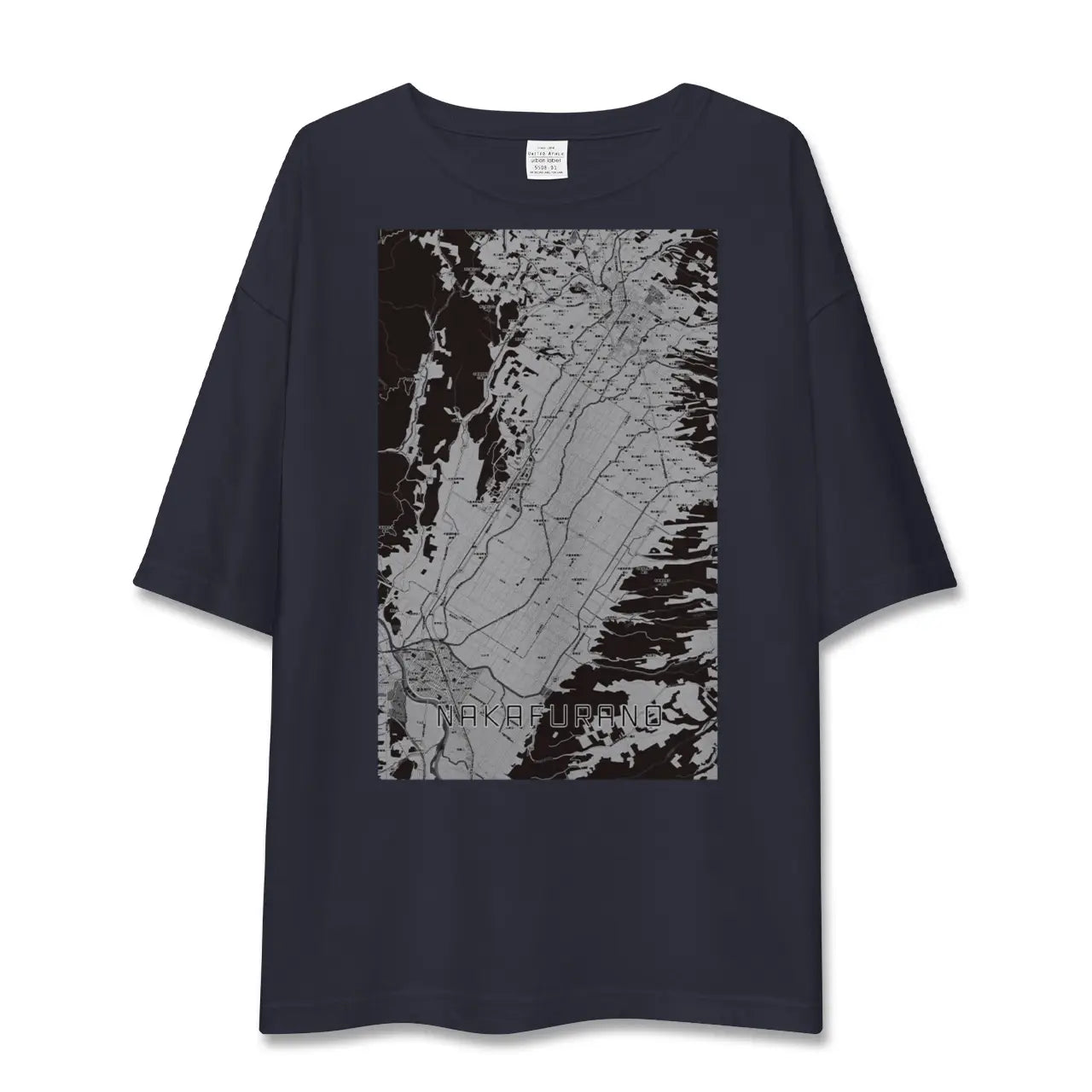 【中富良野(北海道)】地図柄ビッグシルエットTシャツ