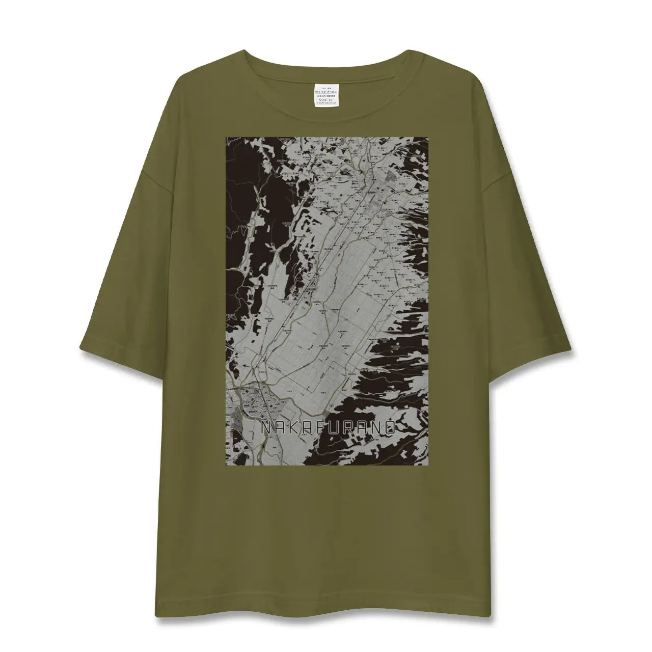 【中富良野(北海道)】地図柄ビッグシルエットTシャツ