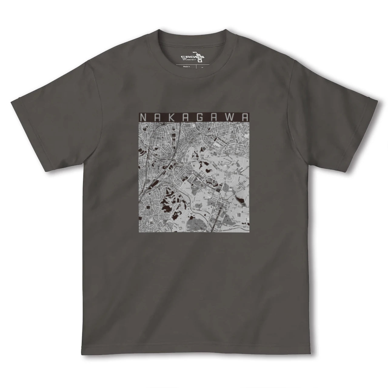 【中川(神奈川県)】地図柄ヘビーウェイトTシャツ