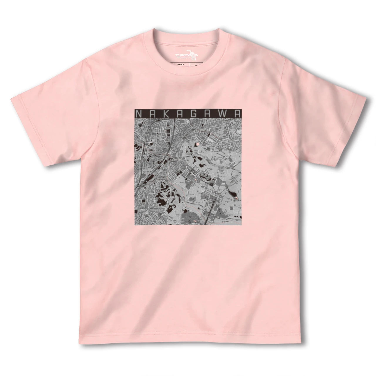 【中川(神奈川県)】地図柄ヘビーウェイトTシャツ