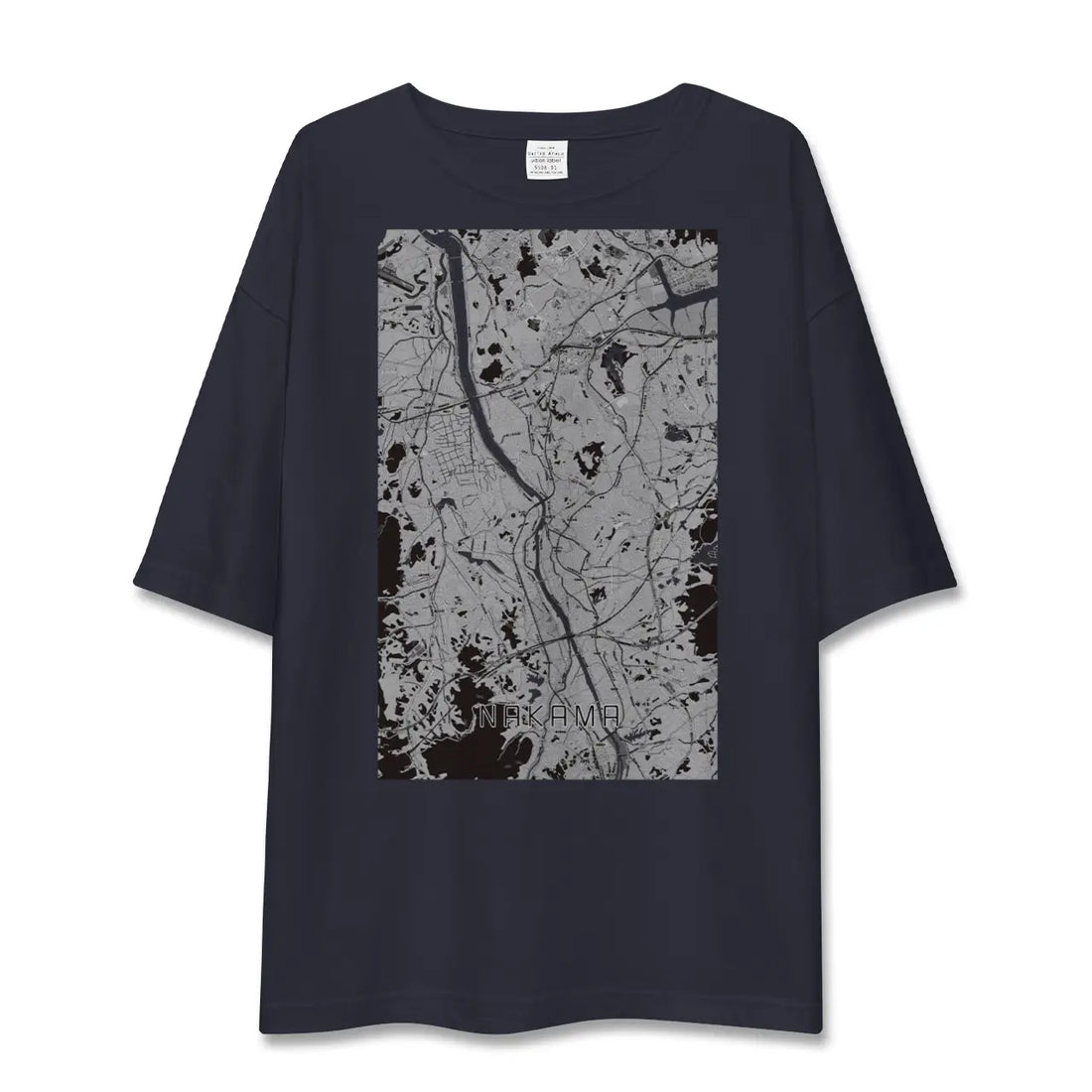 【中間(福岡県)】地図柄ビッグシルエットTシャツ