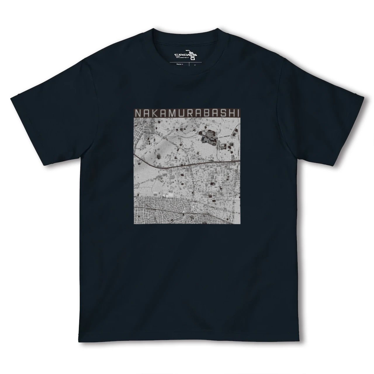 【中村橋(東京都)】地図柄ヘビーウェイトTシャツ