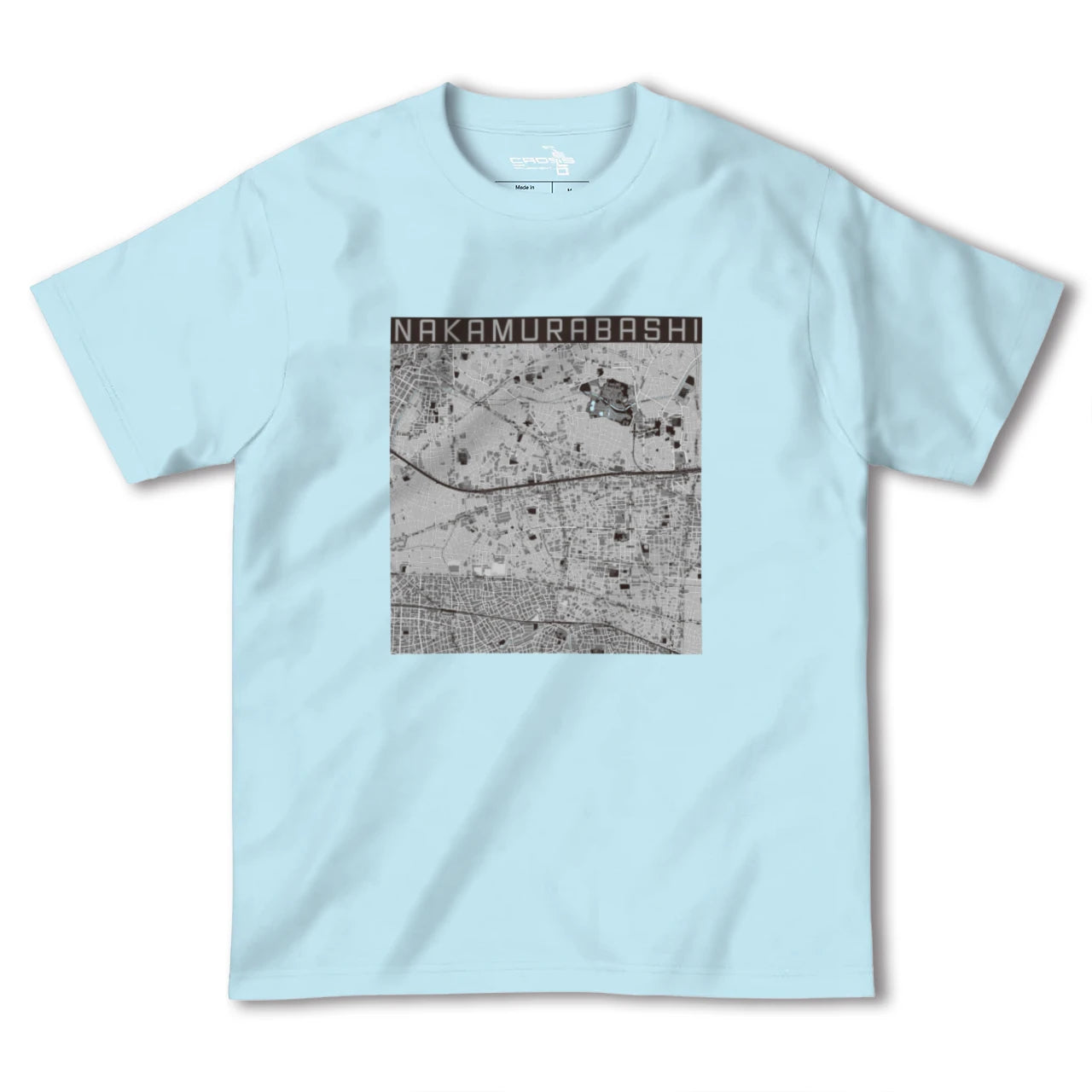【中村橋(東京都)】地図柄ヘビーウェイトTシャツ