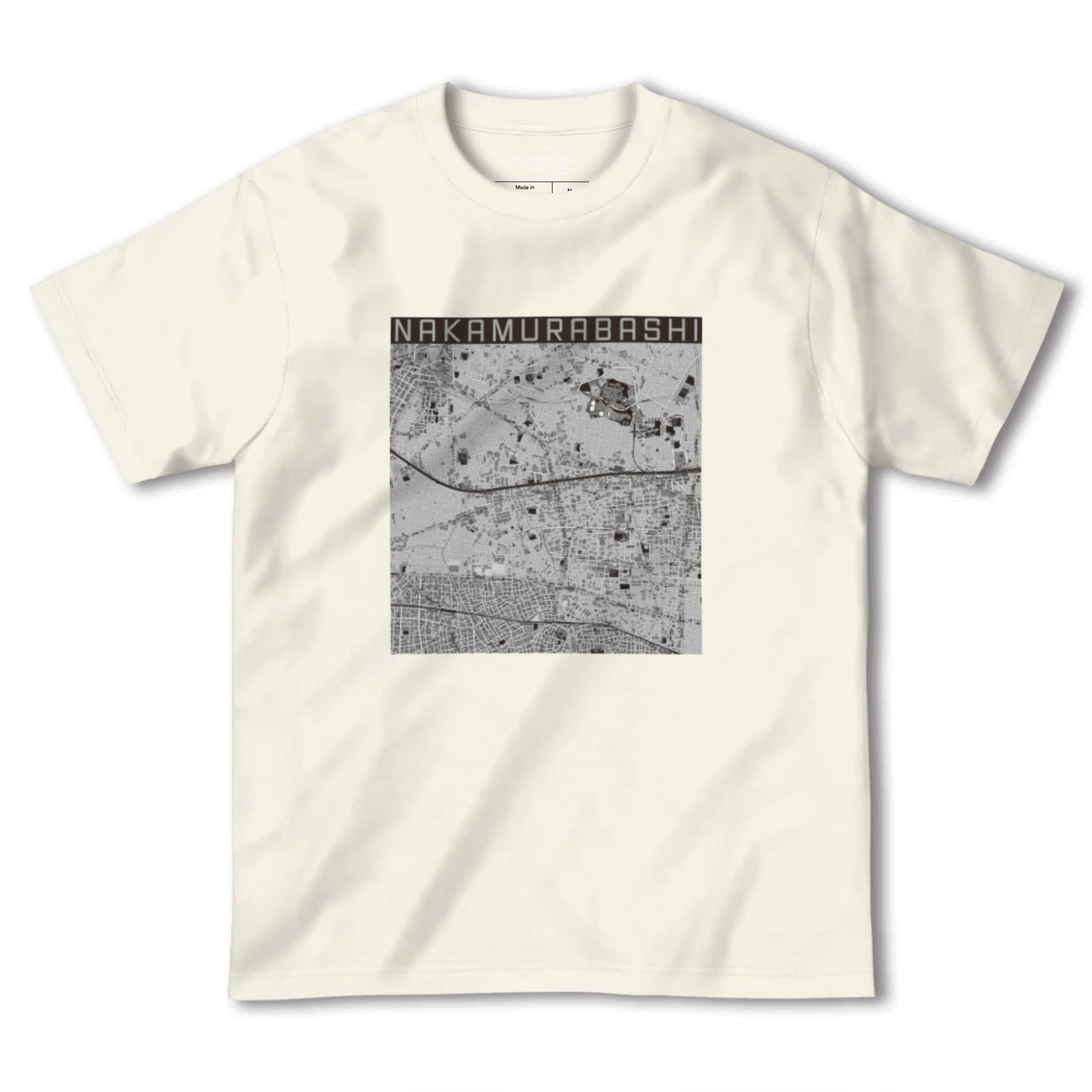 【中村橋(東京都)】地図柄ヘビーウェイトTシャツ