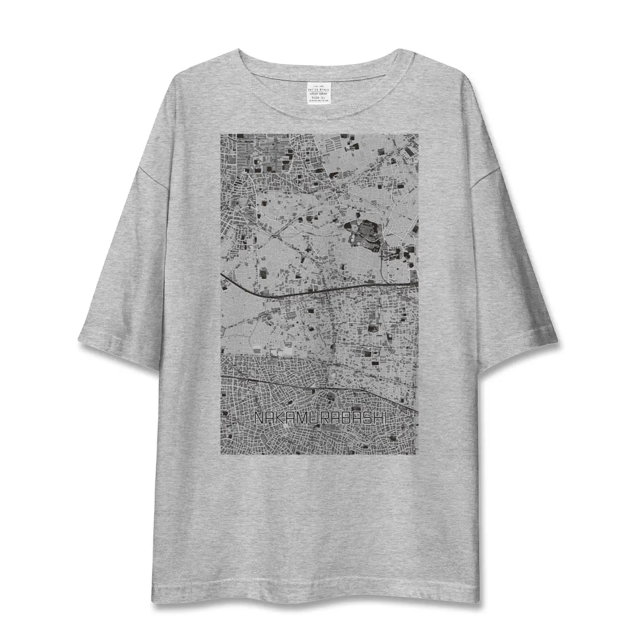 【中村橋(東京都)】地図柄ビッグシルエットTシャツ