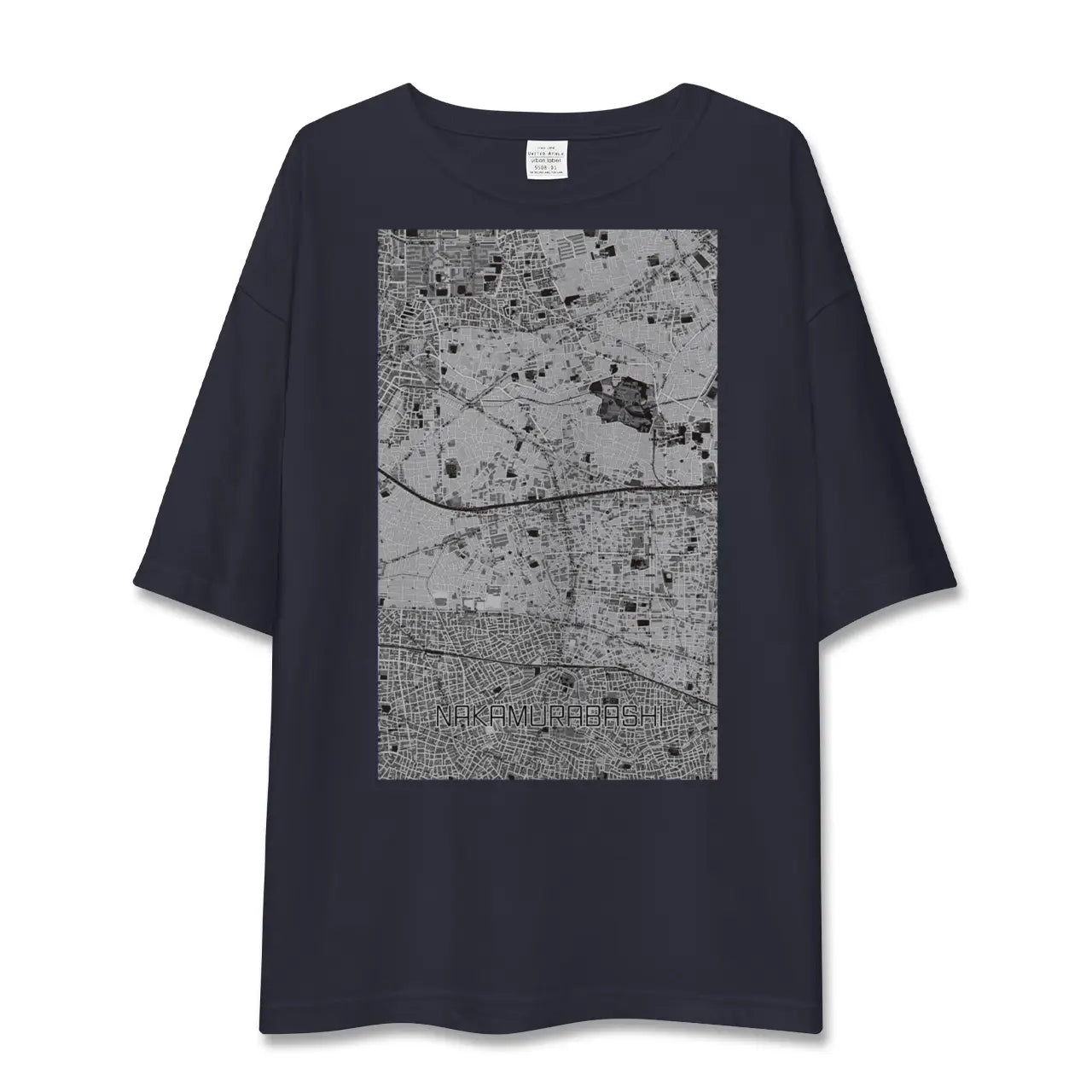 【中村橋(東京都)】地図柄ビッグシルエットTシャツ