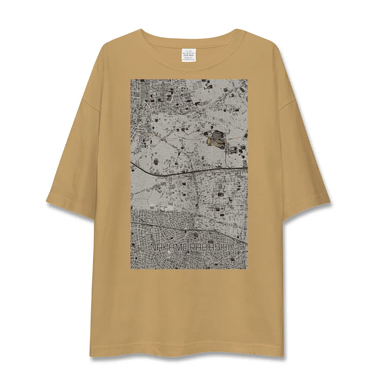 【中村橋(東京都)】地図柄ビッグシルエットTシャツ