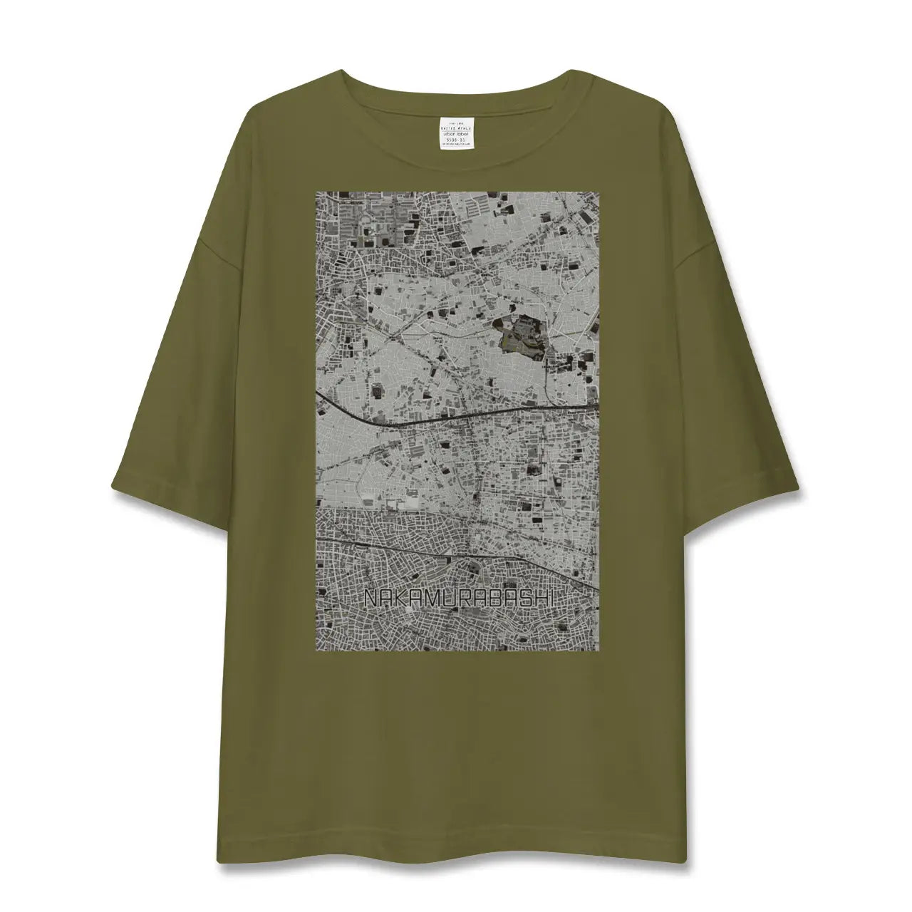 【中村橋(東京都)】地図柄ビッグシルエットTシャツ