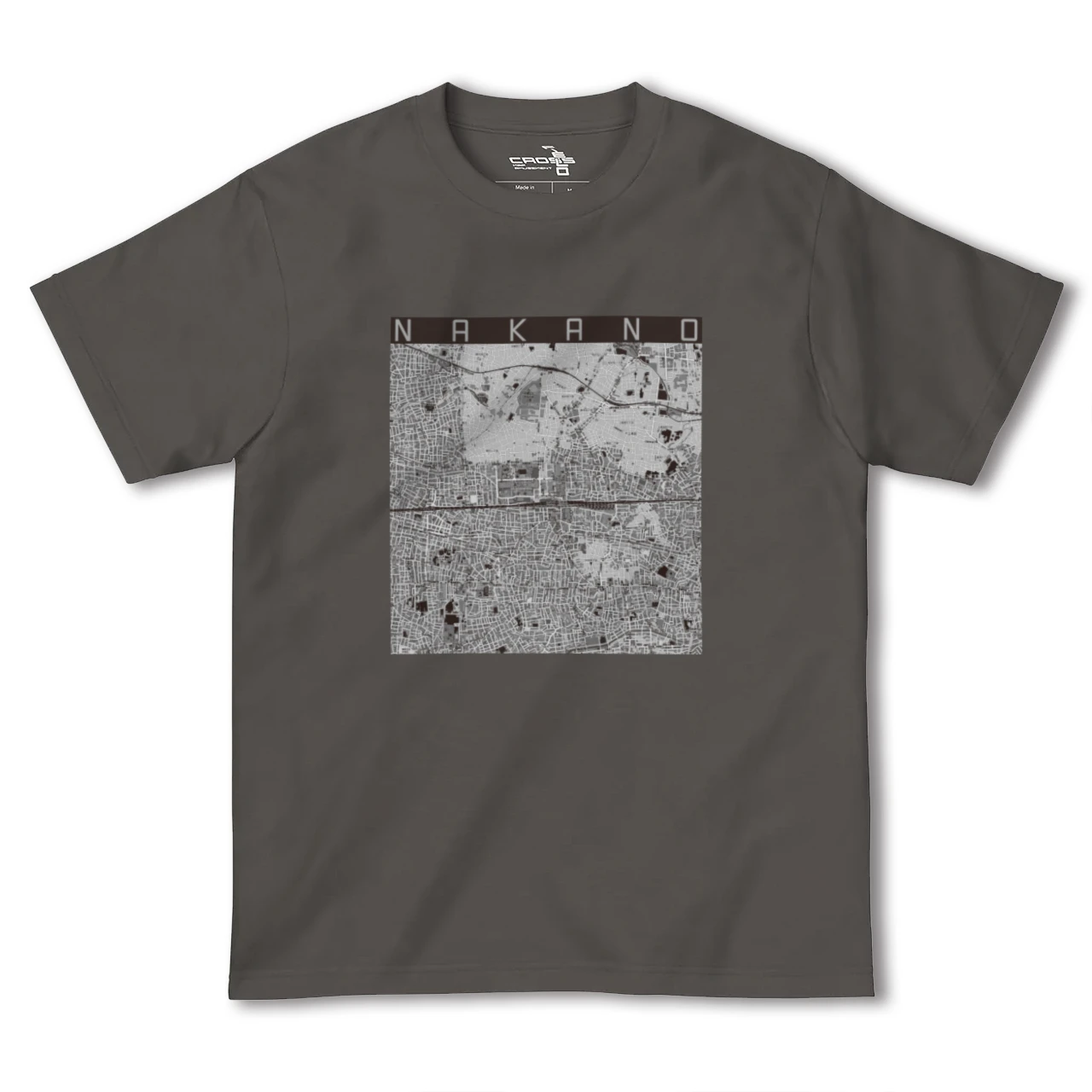 【中野2(東京都)】地図柄ヘビーウェイトTシャツ