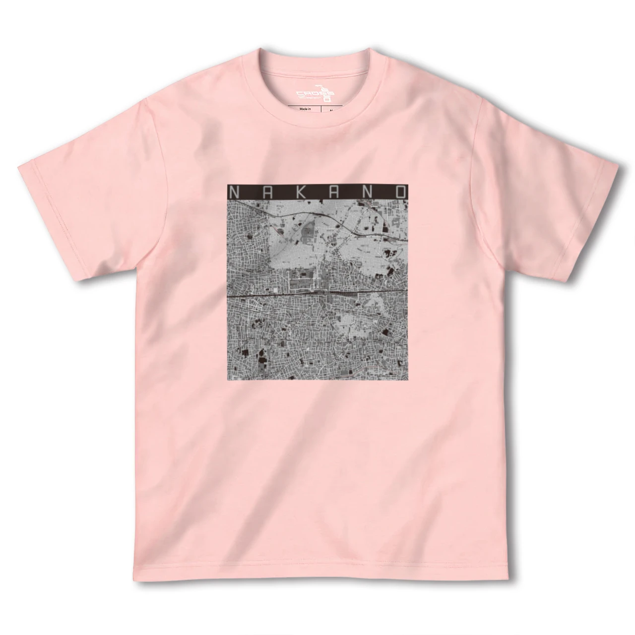 【中野2(東京都)】地図柄ヘビーウェイトTシャツ