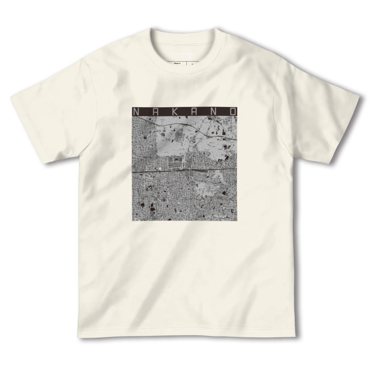 【中野2(東京都)】地図柄ヘビーウェイトTシャツ