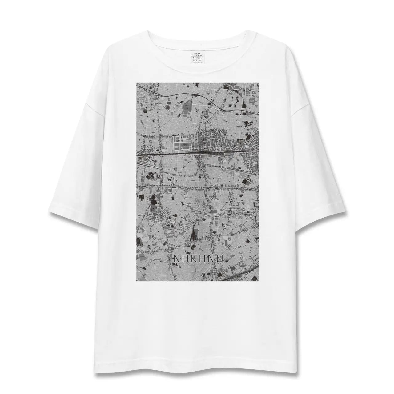 【中野(東京都)】地図柄ビッグシルエットTシャツ