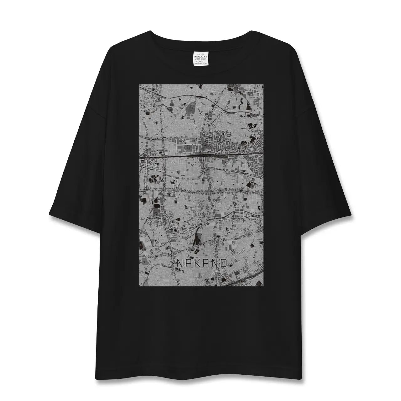 【中野(東京都)】地図柄ビッグシルエットTシャツ