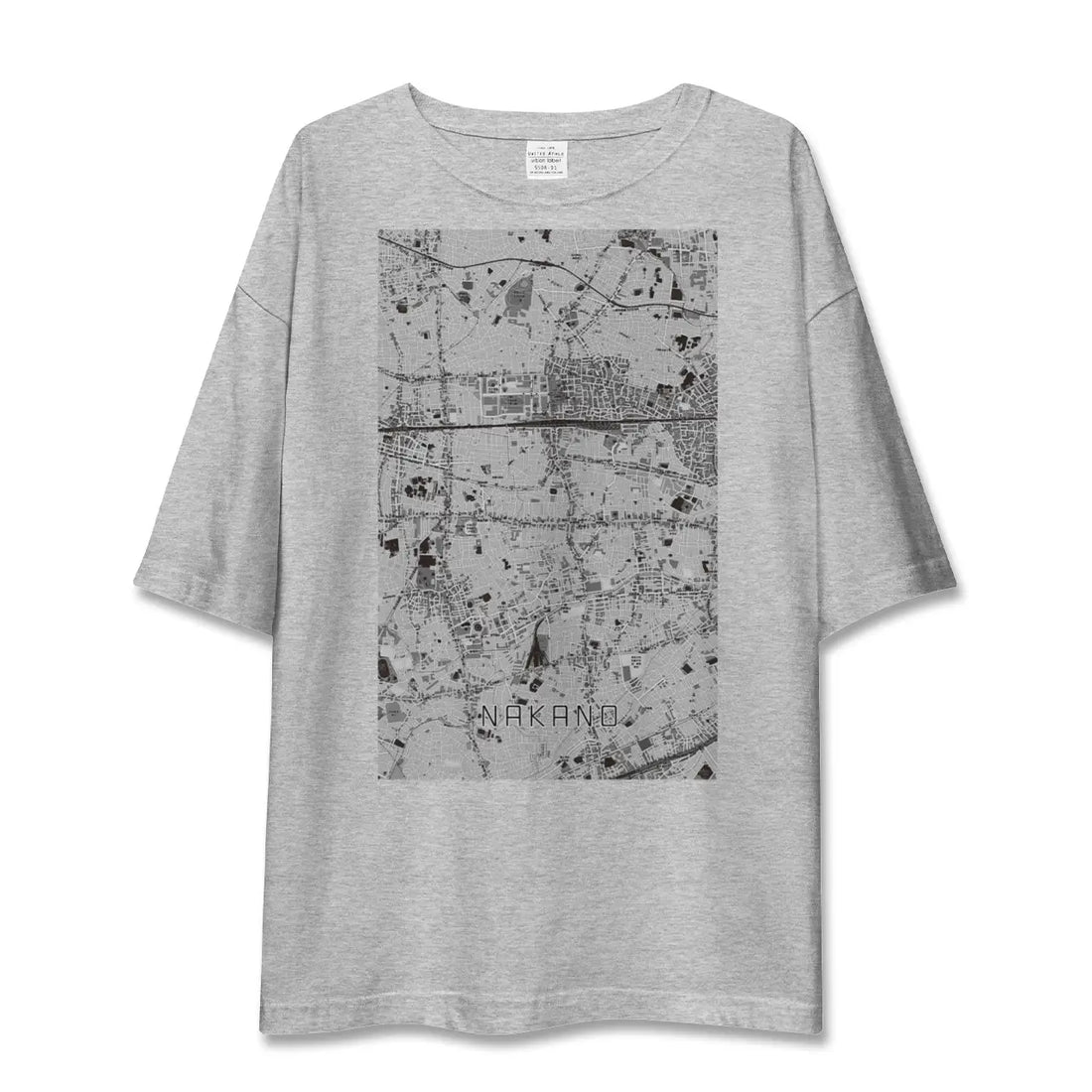 【中野(東京都)】地図柄ビッグシルエットTシャツ