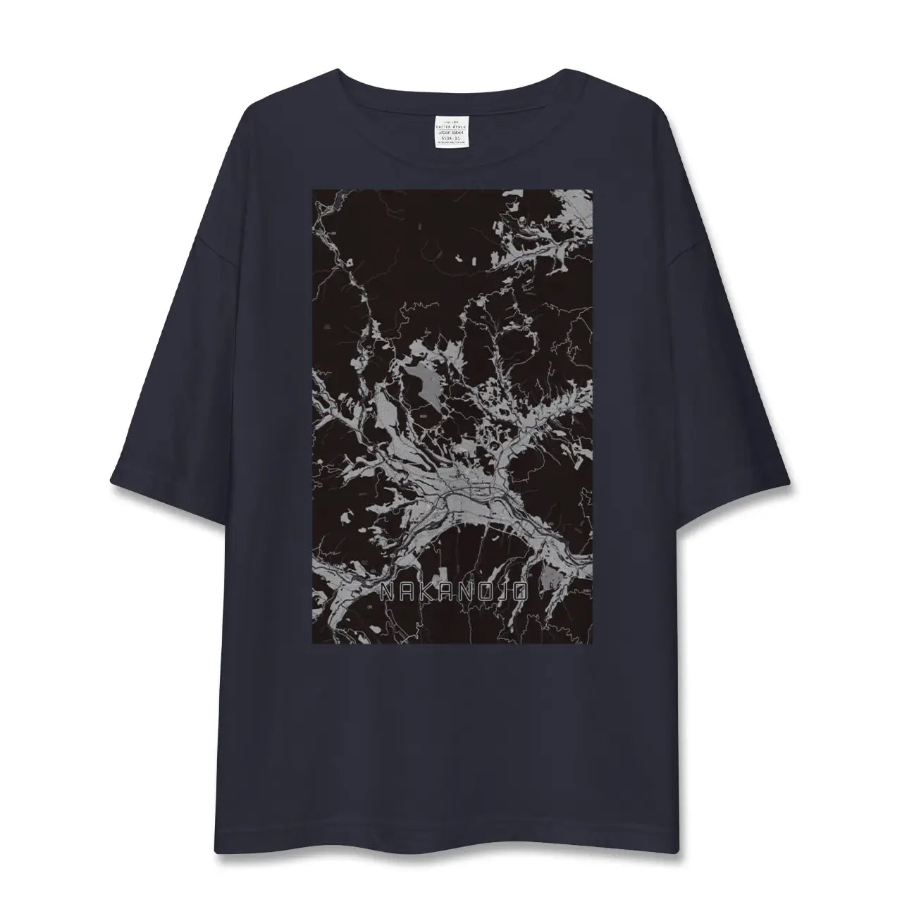 【中之条(群馬県)】地図柄ビッグシルエットTシャツ