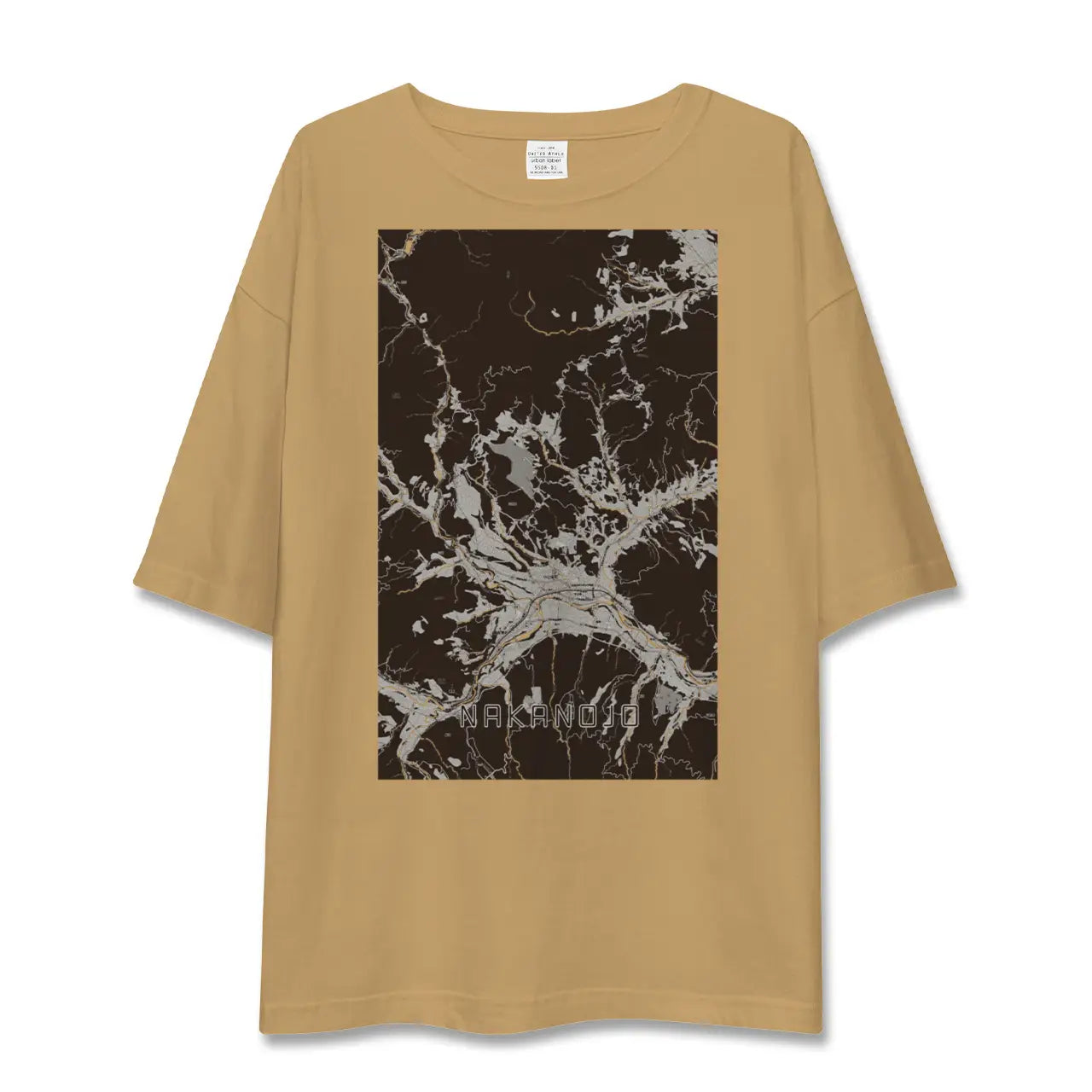 【中之条(群馬県)】地図柄ビッグシルエットTシャツ