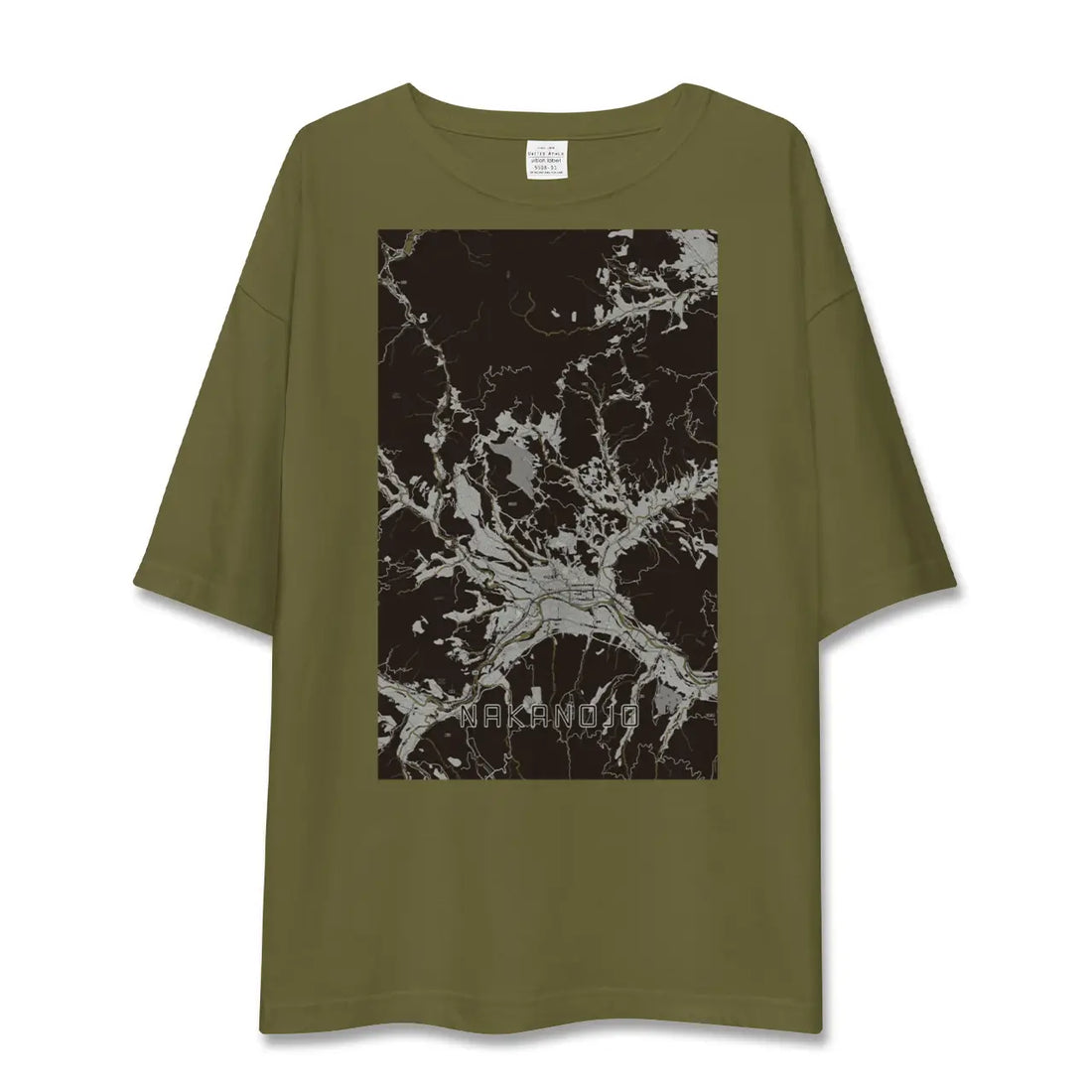 【中之条(群馬県)】地図柄ビッグシルエットTシャツ