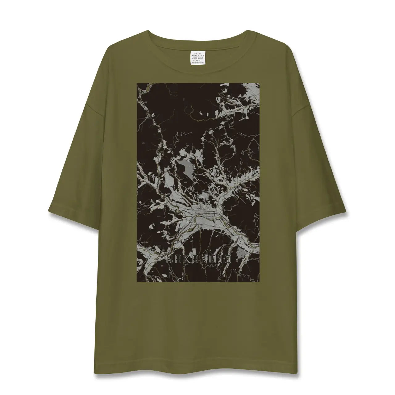 【中之条(群馬県)】地図柄ビッグシルエットTシャツ