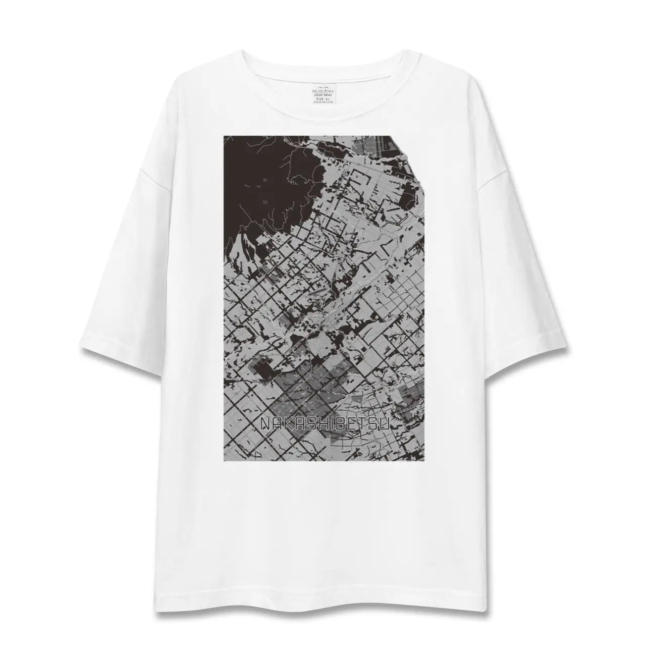 【中標津(北海道)】地図柄ビッグシルエットTシャツ