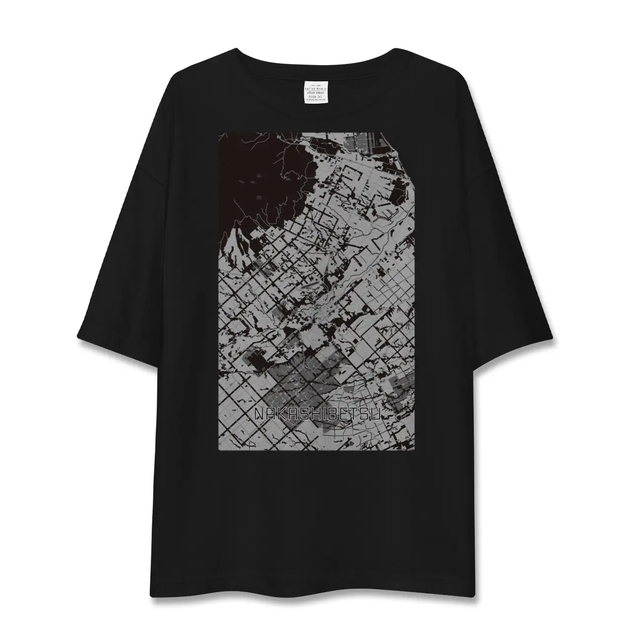 【中標津(北海道)】地図柄ビッグシルエットTシャツ
