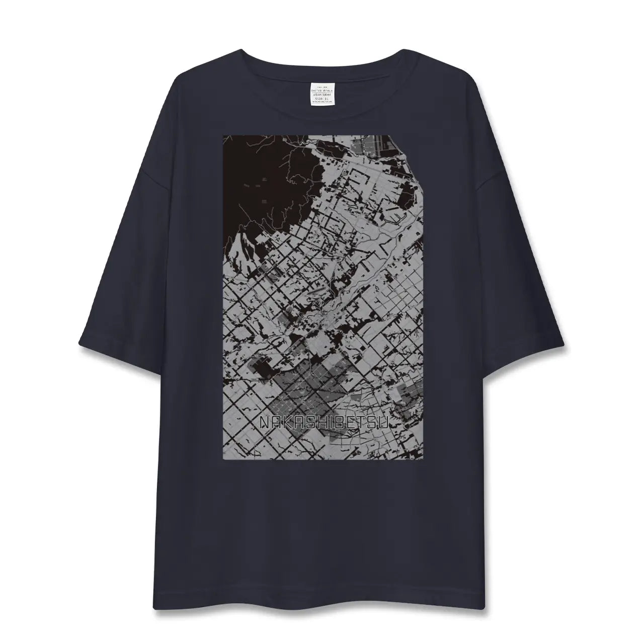 【中標津(北海道)】地図柄ビッグシルエットTシャツ